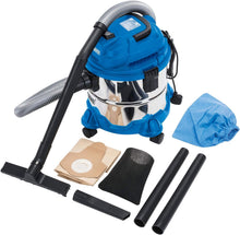 Load image into Gallery viewer, Draper 20514 Wet and Dry 1250W Vacuum Cleaner with 15 Litre Stainless Steel Tank