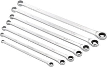 Load image into Gallery viewer, Draper Hi Torq 7 Piece Extra Long Double Ring Ratchet Spanner Set