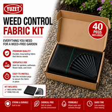 Load image into Gallery viewer, 1m x 50m Heavy Duty Woven Weed Control Fabric Landscape Membrane with Free Pegs