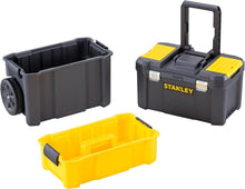 Load image into Gallery viewer, Stanley Essential Rolling Workshop Tool Box Mobile Storage Organiser STST1-80151