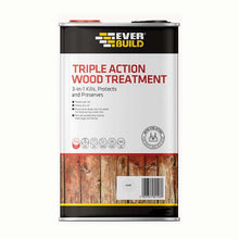 Load image into Gallery viewer, EVERBUILD Triple Action Wood Treatment Dry &amp; Wet Rot Kills Woodworm
