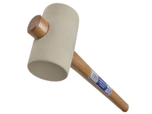 Load image into Gallery viewer, Faithfull YY08RU025H Rubber Mallet - White 794g (28oz)