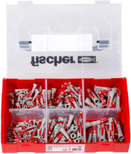 Load image into Gallery viewer, Fischer 536161 DUOPOWER Wallplug, Red/Gray, Set of 210 Pieces