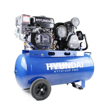 Load image into Gallery viewer, Hyundai 90 Litre Air Compressor, 10.7CFM/145psi, Petrol 7hp | HY70100P