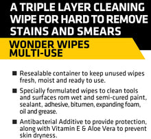 Load image into Gallery viewer, Everbuild Wonder Wipes Giant 300 Tub GIANTWIPE Multi Purpose Hand/Tool Cleaning