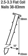 Load image into Gallery viewer, Tacwise HCN83P Air Coil Nail Gun, Uses Flat Top Coil Nails, 38 - 83 mm