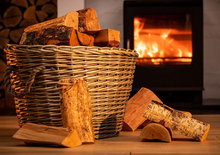 Load image into Gallery viewer, CPL Kiln Dried Hardwood Logs Bag Fire Pit Chimnea Wood Burner Home Fire 10KG