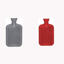Load image into Gallery viewer, Hearth And Home Rubber Hot Water Bottle 2 Litre Grey or Red Ribbed