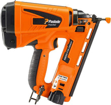 Load image into Gallery viewer, Paslode IM65A Finishing Nailer, Orange Lithium battery, Lithium battery charger