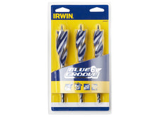 Load image into Gallery viewer, IRWIN 10506627 Blue Groove 6X Wood Drill Bit Set, 3 Piece 20-25mm