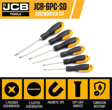 Load image into Gallery viewer, JCB 6 PIECE SCREWDRIVER SET-1 | JCB-6PC-SD