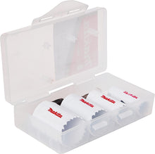 Load image into Gallery viewer, Makita Holesaw Set 5 Piece Bi-Metal Wood Plastic Hole Saw- 20 25 32 35mm + Arbor