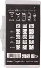 Load image into Gallery viewer, Makita Holesaw Set 5 Piece Bi-Metal Wood Plastic Hole Saw- 20 25 32 35mm + Arbor