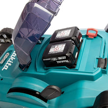 Load image into Gallery viewer, Makita DLM432CT2 Twin 18V (36V) Li-ion LXT 43cm Lawnmower Complete with 2 x 5.0 Ah Batteries
