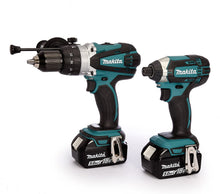 Load image into Gallery viewer, Makita DLX2145TJ 18V Li-ion LXT 2 Piece Combo Kit DHP458Z DTD152Z