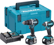 Load image into Gallery viewer, Makita DLX2180TJ 18 V Li-ion LXT Brushless 2 Piece Combo Kit DHP484Z DTD153Z