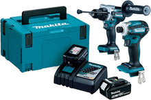 Load image into Gallery viewer, Makita DLX2455TJ 18V Li-ion LXT 2 Piece Combo Kit Supplied in a Makpac Case