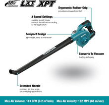 Load image into Gallery viewer, Makita DUB186Z 18V Li-ion LXT Blower - Bare Unit