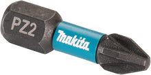 Load image into Gallery viewer, Makita E-12376 Impact Bits Black PZ2-25 C-Form Shank 25 Pieces