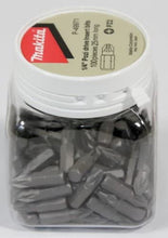 Load image into Gallery viewer, Makita P-49971 PZ2 Hex Insert Bits 25mm (Candy Tub of 100)