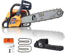 Load image into Gallery viewer, P1 Petrol Chainsaw with 62cc Hyundai Engine, 20" Bar, Easy-Start - Includes 2 Chains and Bag | P6220C