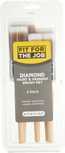 Load image into Gallery viewer, Fit4TheJob 5 piece Diamond DIY Paint Brush Set Emulsion Gloss Satin Paints