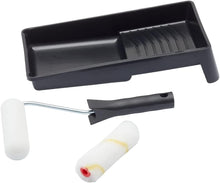 Load image into Gallery viewer, Fit4thejob 4 pc Multi Surface Mini Paint Roller and tray Set Gloss and Emulsion