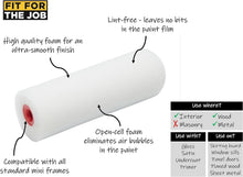 Load image into Gallery viewer, Fit4thejob 4 pc Multi Surface Mini Paint Roller and tray Set Gloss and Emulsion