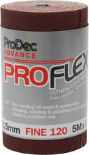 Load image into Gallery viewer, ProDec Advance 5m Roll 120 Grit Fine Grade ProFlex Aluminium Oxide Sanding Paper