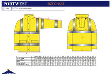 Load image into Gallery viewer, Portwest S460 - Yellow Sz Hi-Vis Traffic Jacket Coat Reflective Visibility