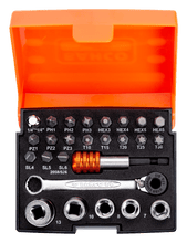 Load image into Gallery viewer, Bahco 2058/S26 26 Piece 1/4_ Drive Ratchet Mini Socket & Screwdriver Bit Set