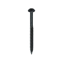 Load image into Gallery viewer, TIMCO Twin-Threaded Round Head Black Woodscrews - 6 x 1 Box OF 200 - 00061BJC