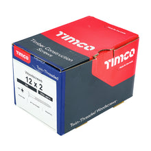 Load image into Gallery viewer, TIMCO Twin-Threaded Round Head Silver Woodscrews - 10 x 3 Box OF 200 - 00103CRWZ