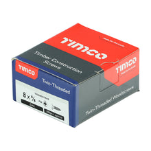 Load image into Gallery viewer, TIMCO Twin-Threaded Round Head Silver Woodscrews, All sizes,200pcs