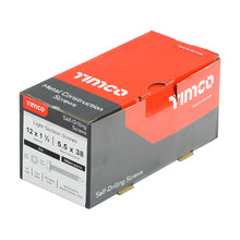 Load image into Gallery viewer, TIMCO Self-Drilling Light Section Silver Screws - 12 x 1 Box OF 500 - 00121HWSD