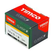 Load image into Gallery viewer, TIMCO Classic Multi-Purpose Countersunk Gold Woodscrews - 3.5 x 12 Box OF 200 - 35012CLAF