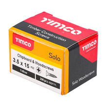 Load image into Gallery viewer, TIMCO Solo Countersunk Gold Woodscrews - 3.5 x 15 Box OF 200 - 35015SOLOC