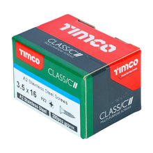 Load image into Gallery viewer, TIMCO Classic Multi-Purpose Countersunk A2 Stainless Steel Woodcrews -All Sizes