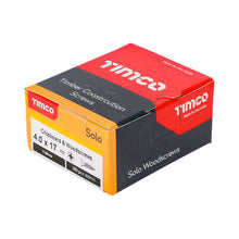 Load image into Gallery viewer, TIMCO Solo Countersunk Gold Woodscrews - 4.0 x 17 Box OF 200 - 40017SOLOC