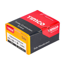 Load image into Gallery viewer, TIMCO Solo Countersunk Gold Woodscrews - 4.0 x 20 Box OF 200 - 40020SOLOC