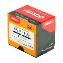 Load image into Gallery viewer, TIMCO Solo Countersunk Gold Woodscrews - 4.0 x 30 Box OF 1000 - 40030SOLOIND