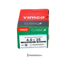 Load image into Gallery viewer, TIMCO Classic Multi-Purpose Countersunk A4 Stainless Steel Woodcrews - All Sizes