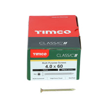 Load image into Gallery viewer, TIMCO Classic Multi-Purpose Countersunk Gold Woodscrews - All Sizes