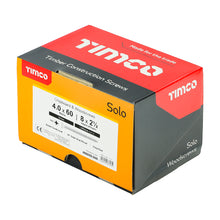 Load image into Gallery viewer, TIMCO Solo Countersunk Gold Woodscrews - 4.0 x 60 Box OF 1000 - 40060SOLOIND