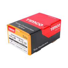Load image into Gallery viewer, TIMCO Solo Countersunk Silver Woodscrews - 4.0 x 60 Box OF 200 - 40060SOLOZ