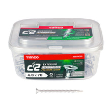 Load image into Gallery viewer, TIMCO C2 Exterior Multi-Purpose Premium Countersunk Silver Woodscrews - 4.0 x 30 Tub OF 400 - 40030C2S
