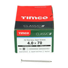 Load image into Gallery viewer, TIMCO Classic Multi-Purpose Countersunk A2 Stainless Steel Woodcrews - 3.0 x 12 Box OF 200 - 30012CLASS