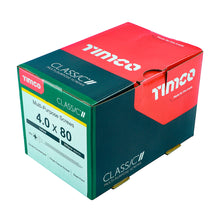 Load image into Gallery viewer, TIMCO Classic Multi-Purpose Countersunk Gold Woodscrews - 3.0 x 12 Box OF 200 - 30012CLAF