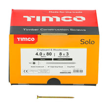 Load image into Gallery viewer, TIMCO Solo Countersunk Gold Woodscrews, All Sizes, 1000pcs