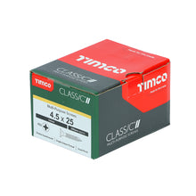 Load image into Gallery viewer, TIMCO Classic Multi-Purpose Countersunk Gold Woodscrews - 4.5 x 25 Box OF 200 - 45025CLAF